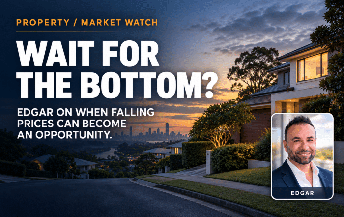 Edgar Natolo on when falling property prices can create an opportunity for buyers